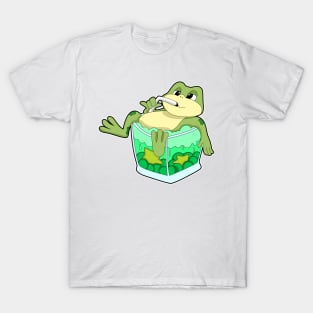 Frog with Glass of Juice T-Shirt